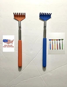 2 PIEZAS COLORIDOS PRÁCTICOS RASCADORES TRASEROS 23” EXTENSIBLES - 6 COLORES DISPONIBLES - Imagen 1 de 3