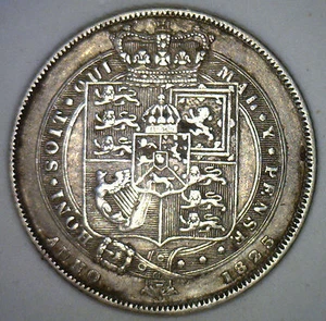 1825 Great Britain Six 6 Pence UK Coin Extra Fine Silver - Picture 1 of 2