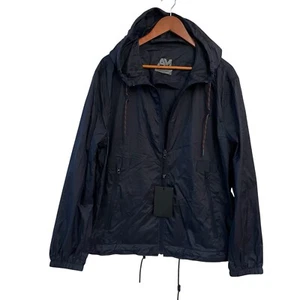 Andrew Marc New York Blue Rain Jacket Men's Large full zip Jacket - Picture 1 of 5