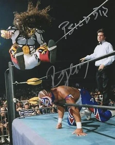 Rey Mysterio & Psicosis Autographed 8x10 Promo Photo WCW Wrestling WWE ECW - Picture 1 of 9