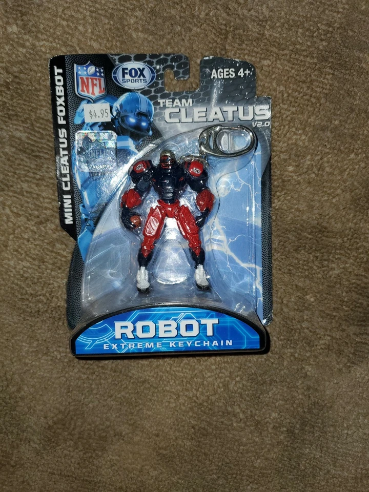 NEW ENGLAND PATRIOTS 3" Team Cleatus FOX Robot V2.0 Key chain New in box - Image 1 of 3