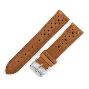Rally Racing Watch Strap Watch Band 18mm 19mm 20mm 22mm 24mm Band Suede Leather - Picture 1 of 27