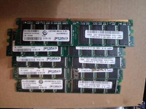 CRUCIAL 1G 134-PIN PC3200 CL3 DDR MEMORY - Picture 1 of 3