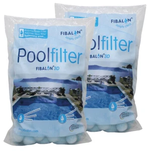Filtro piscina Fibalon 3D 2x350 g filtro acqua sfere filtro polimero filtro fibra Dhl - Foto 1 di 4