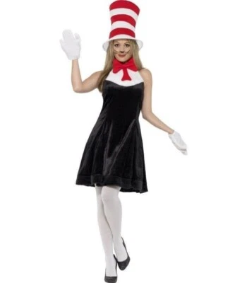 Ladies Cat In The Hat Costume - Image 1 of 2