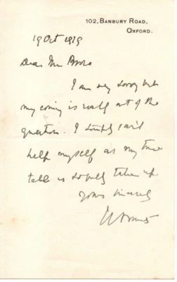 Field Marshall Jan Smuts Original Hand Signed Handwritten Letter COA AFTAL - Image 1 of 4