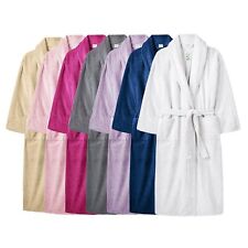 100% Soft Cotton Dressing Gown Luxury Bathrobe Mens Ladies Terry Toweling Unisex