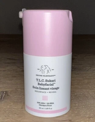 Drunk Elephant TLC Sukari Babyfacial AHA BHA 1.69 oz new no box - Image 1 of 4