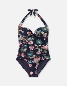 Joules Jasmine Null Swimsuit in Navy Floral