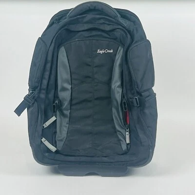 Eagle Creek Black & Gray Rolling Travel Luggage Backpack W/ Multiple Compartment - Image 1 of 4