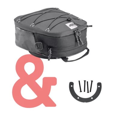 Kappa DR04 kleiner Tankrucksack 4,5 L Tankrucksack schwarz Tarnoptik + BF11K - Bild 1 von 4