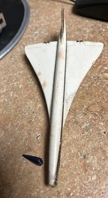 Vintage Corgi Concorde #650 Toy Air Plane 7” As Is Parts Repair Restoration 1960 - Image 1 of 4