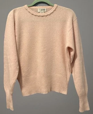 Yarn Works Pink Lambs Wool And Angora Rabbit Hair Medium Sweater - Image 1 of 4