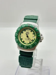[Exc+5] TAG Heuer Formula 1 372.508 Green Quartz Women's Watch JAPAN Used - Picture 1 of 15