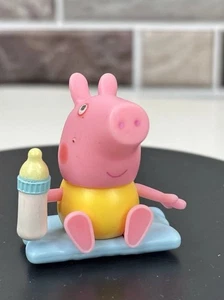 Peppa Pig Cousin Baby Alexander On Cushion Mini 1.5" Figure Toy From Cartoon - Picture 1 of 6