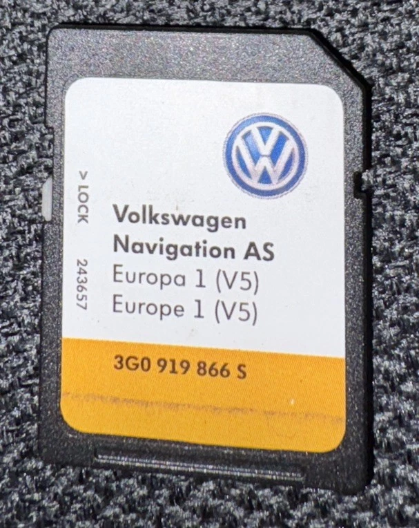 VW SD KARTE, EUROPA V5, Navigation, VW Discover Media 2, MIB2, AS, Navi - Bild 1 von 1