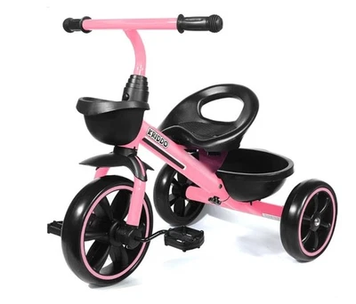 НОВЫЙ детский трехколесный велосипед Kriddo 2-в-1 с балансировкой для малышей. Розовый  - Изображение 1 из 4