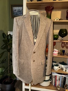 Vintage St. Michael Marks & Spencer Herringbone Blazer Size Medium 100% Wool - Bild 1 von 20