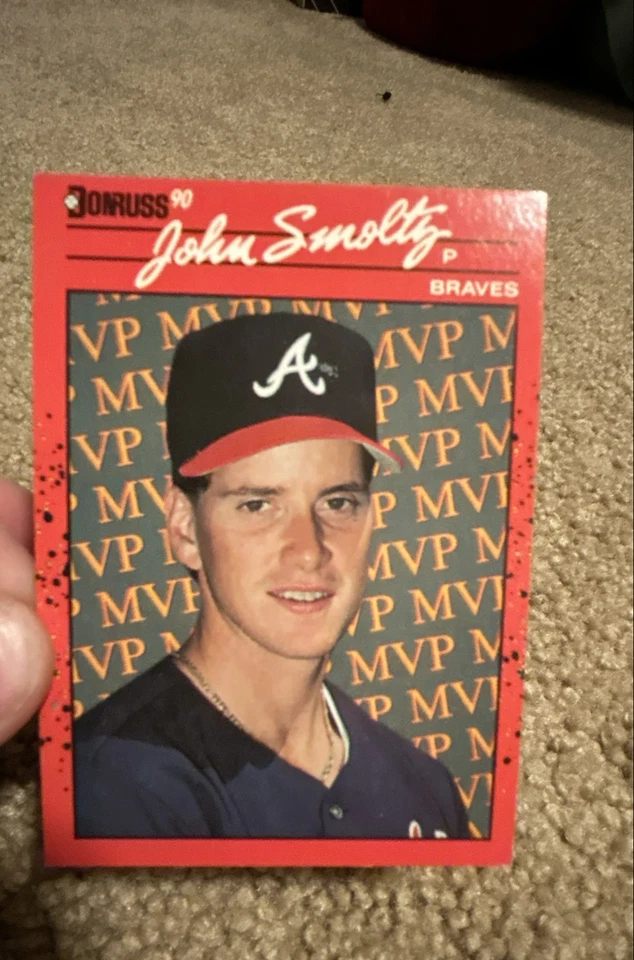 90 Donruss 双错误 Mvp Tom Glavine,John Smoltz BC-12 Tom Glavine 图为  — 第 1/4 张图片