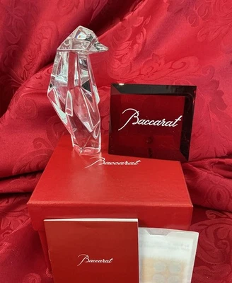 NIB FLAWLESS Exquisite BACCARAT France Art Glass ORIGAMI Crystal PENGUIN Figure - image 1 of 4
