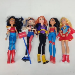 DC Superhero Girls Dolls Harley Quinn, Bat Girl, 2 Wonder Woman & Supergirl TMK - Picture 1 of 12