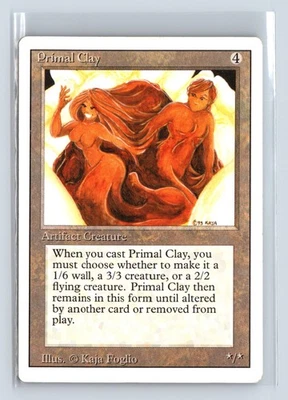 PRIMAL CLAY – MTG Magic the Gathering Card – Revised – Rare - Image 1 of 4