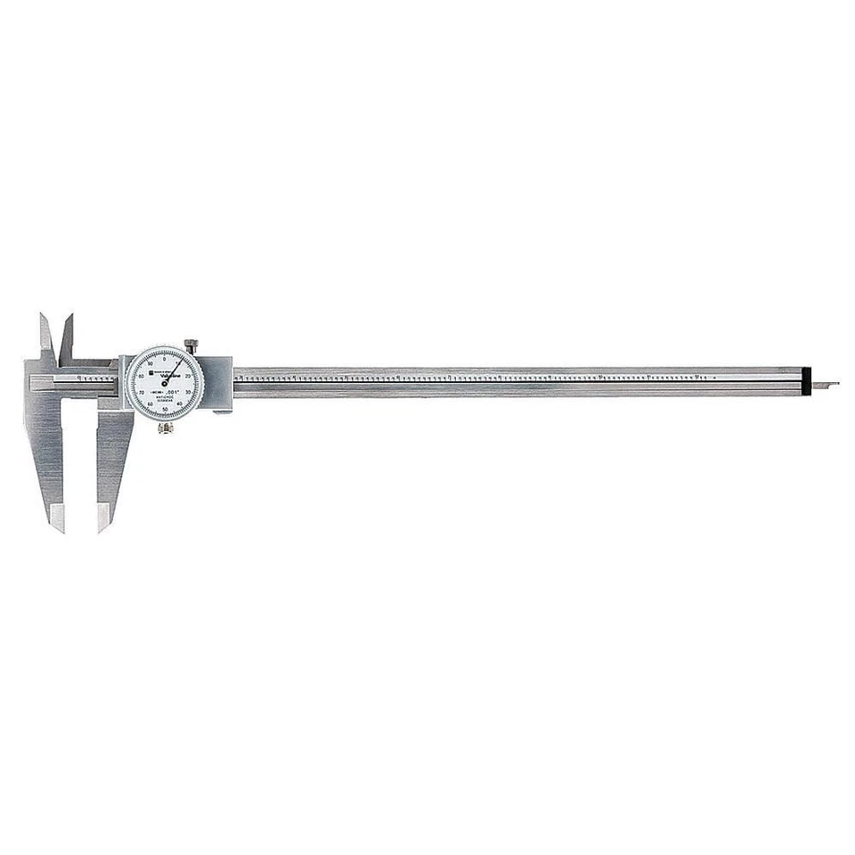TESA BROWN & SHARPE 00589046 Dial Caliper,Stainless Steel,White 49U609 - Image 1 of 1