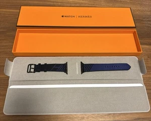Hermes Blue Jumping Simple Tour Apple Watch Band Fits 38mm 40mm 41mm Cases - Zdjęcie 1 z 9