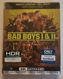 Bad Boys 1 & II (4K ULTRA HD / BLU-RAY) LIMITED EDITION STEELBOOK! BRAND NEW! - Picture 1 of 8