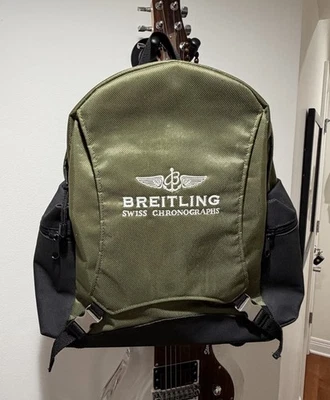 Mochila Breitling Swiss Cronógrafo Rara Oliva Nylon Excelente Estado Moisés Foto 1 de 4