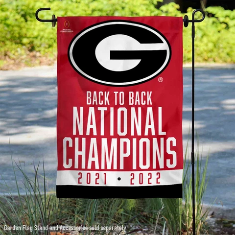 UGA Bulldogs College Football 2022 National Champions Garden Banner Cover