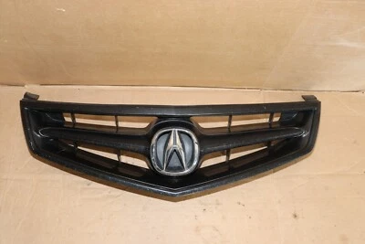 2006 2007 2008 Acura TSX Upper Front Bumper Grille OEM Factory / black paint - Image 1 of 4