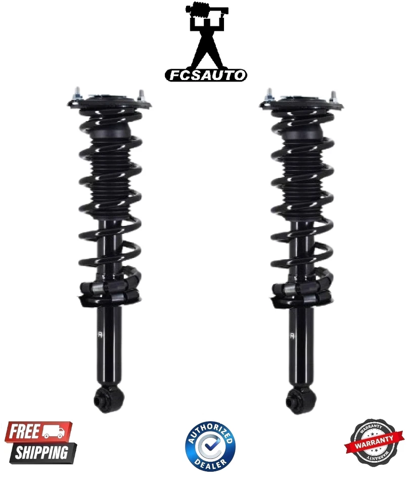 Conjunto de 2 muelles helicoidales y puntal de suspensión trasera FCS para Subaru Forester 19-21 Foto 1 de 1