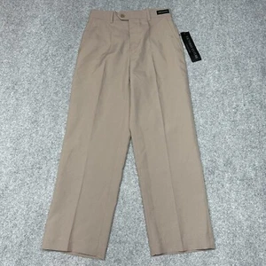 New Boy's Victorio Cuture Beige Flat Front Dress Slacks Size 14 Pockets - Picture 1 of 11