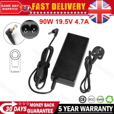 19.5V 4.7A 90W For SONY VAIO SVF142C29M SVF152C29M AC POWER ADAPTER CHARGER - Image 1 of 4