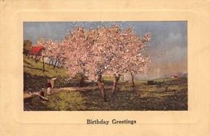 Postal: saludos de cumpleaños, DB, 1910, sin publicar - Imagen 1 de 2
