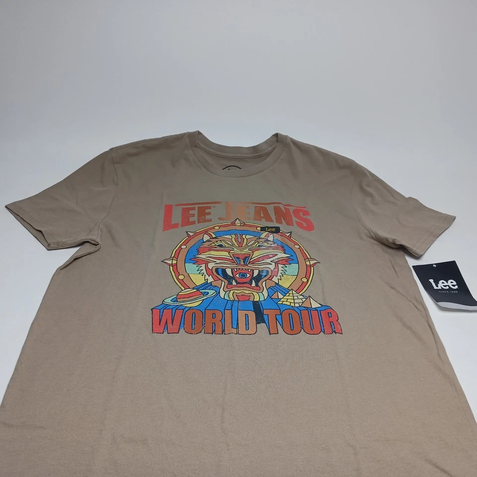 Lee Jeans World Tour T-Shirt Classic Fit Size Medium 100 Cotton by Lee