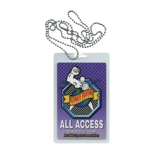 UFC 19 Laminated ALL ACCESS PASS Ultimate Fighting Chuck Liddell 1st TV UFC - Picture 1 of 7