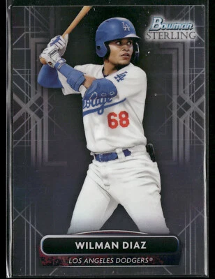 2022 Bowman Sterling #BSP-100 Wilman Diaz Los Angeles Dodgers - Image 1 of 2