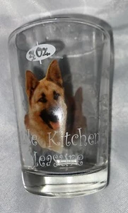 Little Kitchen Measure 4 oz. Glass German Shepherd Dog - Picture 1 of 5