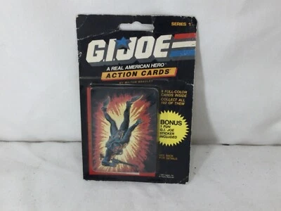1986 Milton Bradley GI Joe Action Cards Pack Sealed MOC Torpedo Seal on Front - Image 1 of 4