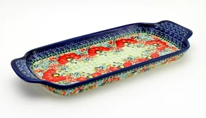 Bandeja rectangular de cerámica polaca de Zaklady Boleslawiec - Plato para servir - Imagen 1 de 4