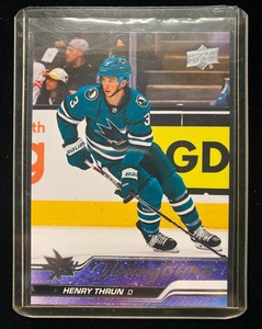 2023-24 Upper Deck Series 1 Young Guns Henry Thrun San Jose Sharks #236