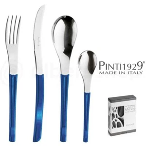 Pintinox Servizio di posate tavola 24 PEZZI serie MOVIE BLU acciaio inox - Imagen 1 de 1