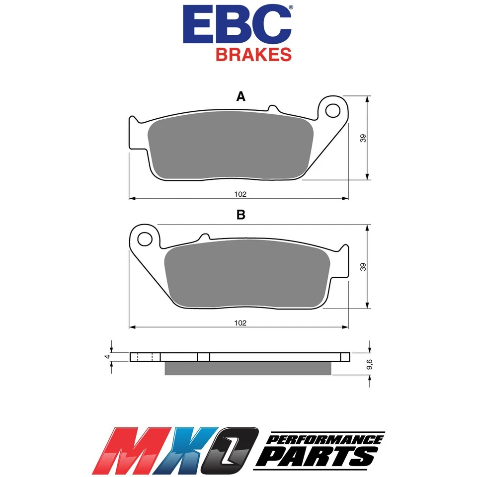 EBC Front Brake Pads Honda CB250 NIGHTHAWK 1992-2008 FA226 - Image 1 of 1