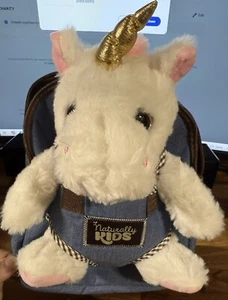 Toddlers Backpack With Plush Unicorn Toy Small For Girls 3-5 yo Naturally KIDS - Picture 1 of 5