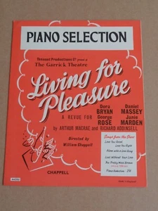 Richard Addinsell - Living For Pleasure 1958 Piano Selection (Dora Bryan) - Picture 1 of 1