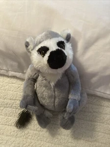 Webkinz RINGTAILED LEMUR Plush Stuffed Animal Ganz Grey Toy Striped - Picture 1 of 12
