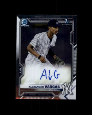 2021 Bowman Chrome Prospect Autographs #CPAAV Alexander Vargas (ref 164393) - Image 1 of 2