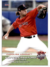 2019 Choice Carolina League All-Stars Kutter Crawford Rookie Red Sox RARE